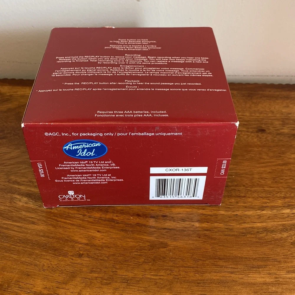 Vintage 2008 Carlton Cards American Idol Musical Ornament Boxed